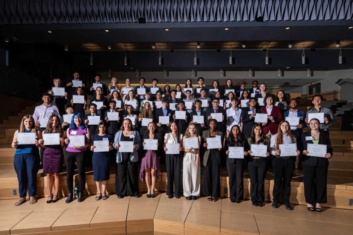 KEYS 2024 interns pose with their certificates 