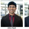 Headshots of three young people