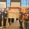 Group of young people at a poster session